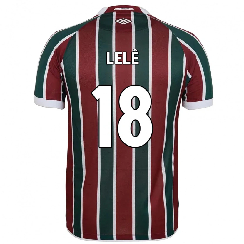 Danxen Mulher Camisola Lelê #18 Verde Bordô Branco Principal 2025/26 Camisa Brasil