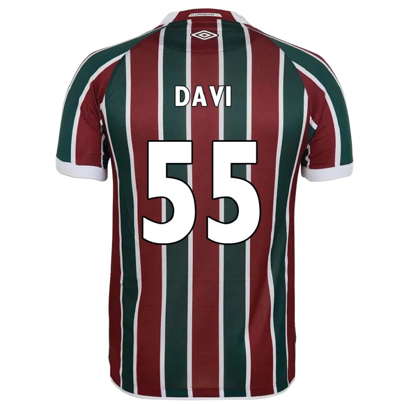 Danxen Mulher Camisola Wallace Davi #55 Verde Bordô Branco Principal 2025/26 Camisa Brasil