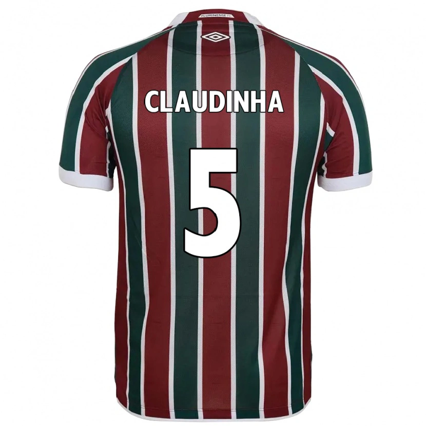Danxen Mulher Camisola Claudinha #5 Verde Bordô Branco Principal 2025/26 Camisa Brasil