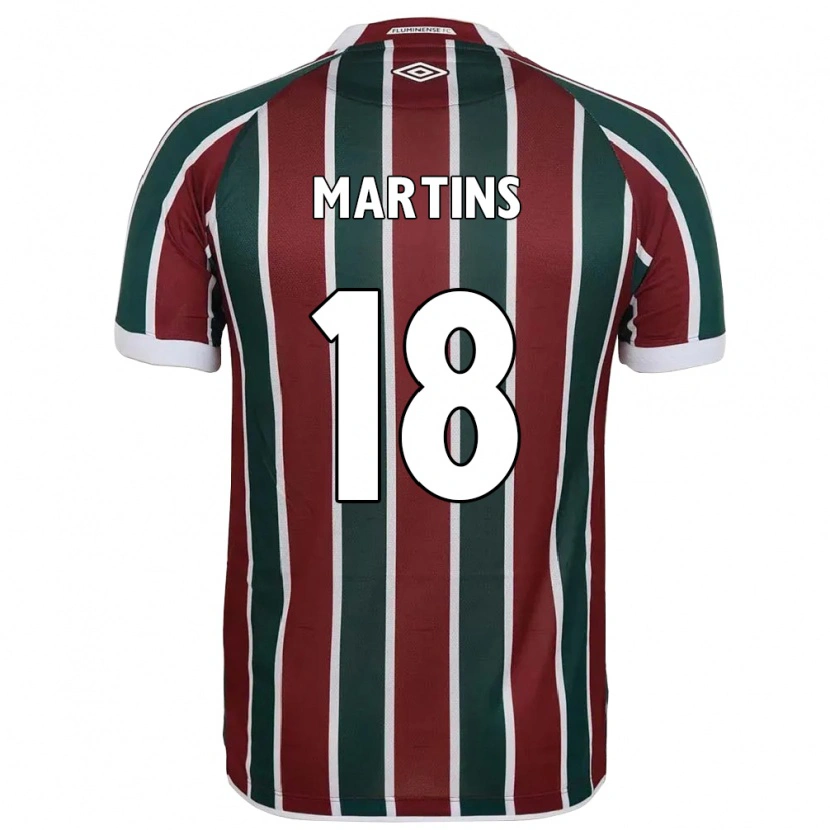 Danxen Mulher Camisola Matheus Martins #18 Verde Bordô Branco Principal 2025/26 Camisa Brasil