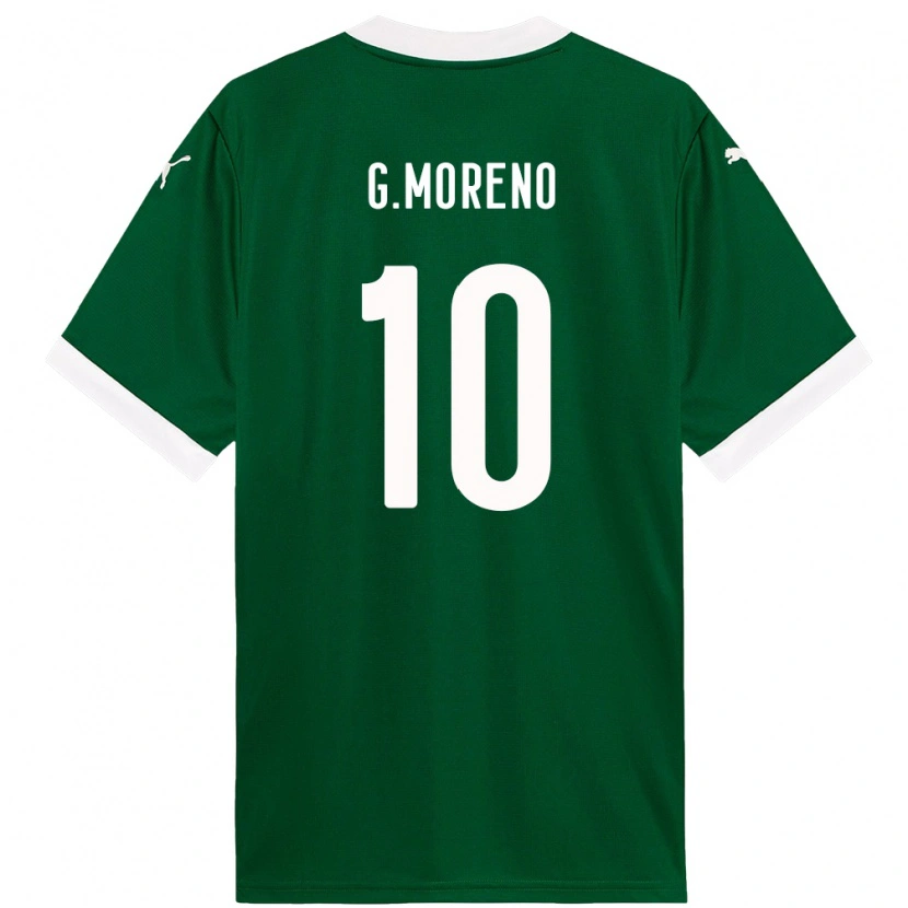 Danxen Mulher Camisola Gerardo Moreno #10 Verde Branco Principal 2025/26 Camisa Brasil