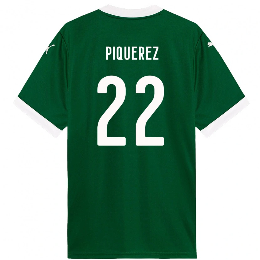Danxen Mulher Camisola Joaquín Piquerez #22 Verde Branco Principal 2025/26 Camisa Brasil