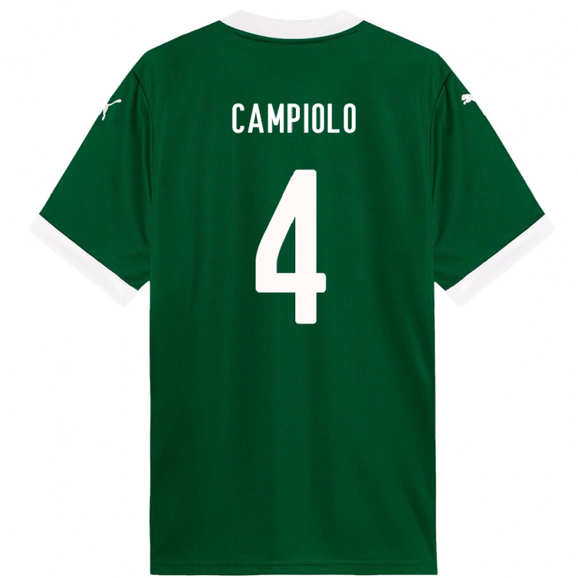 Danxen Mulher Camisola Giovanna Campiolo #4 Verde Branco Principal 2025/26 Camisa Brasil