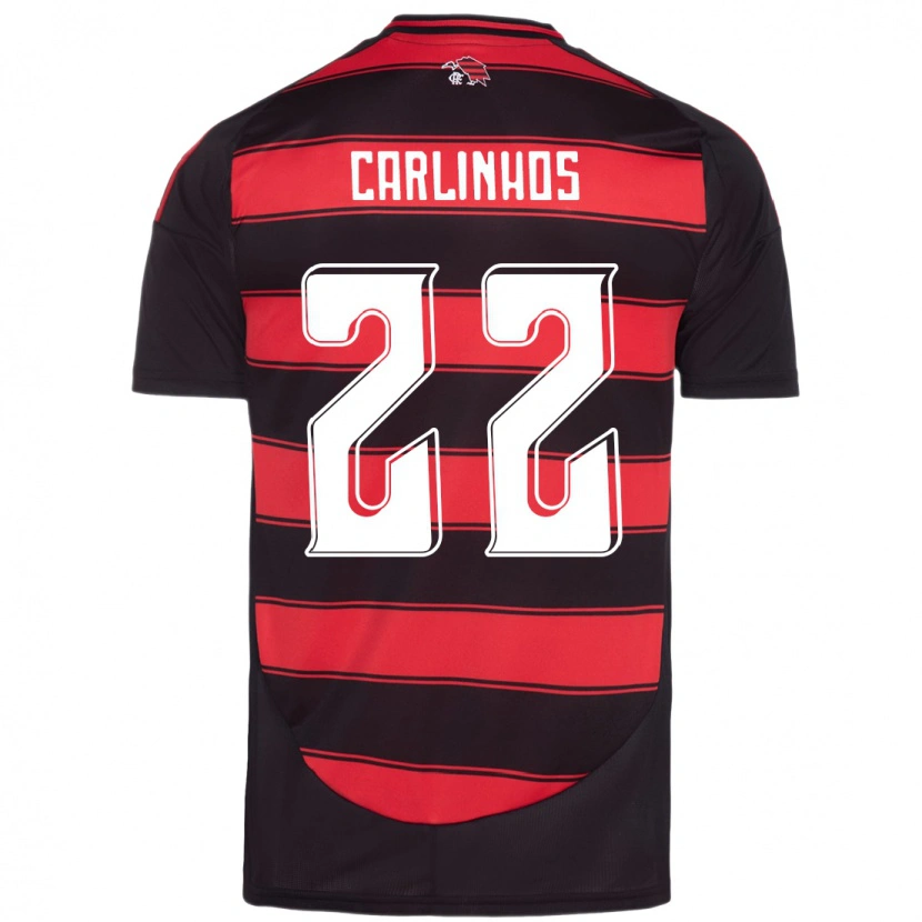 Danxen Mulher Camisola Carlinhos #22 Vermelho Preto Principal 2025/26 Camisa Brasil