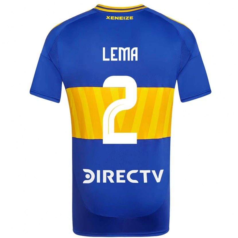 Danxen Mulher Camisola Cristian Lema #2 Azul Royal Amarelo Principal 2025/26 Camisa Brasil