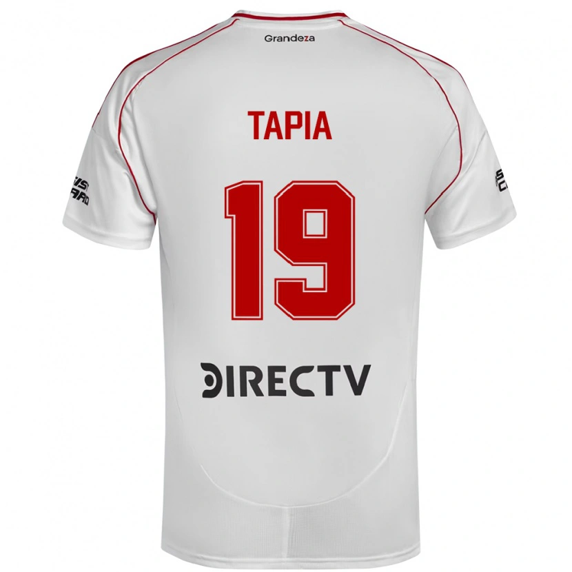 Danxen Mulher Camisola Gonzalo Tapia #19 Branco Vermelho Principal 2025/26 Camisa Brasil