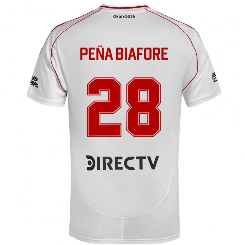Danxen Mulher Camisola Felipe Pena Biafore #28 Branco Vermelho Principal 2025/26 Camisa Brasil