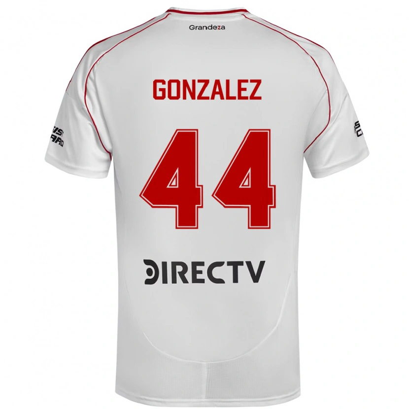 Danxen Mulher Camisola Alexis González #44 Branco Vermelho Principal 2025/26 Camisa Brasil