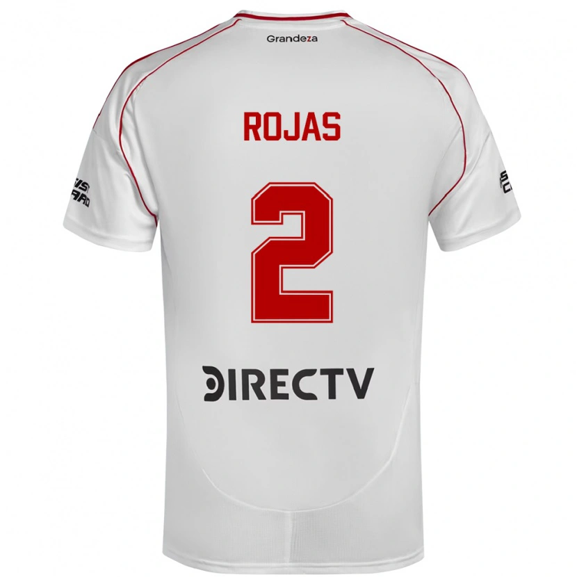 Danxen Mulher Camisola Robert Rojas #2 Branco Vermelho Principal 2025/26 Camisa Brasil