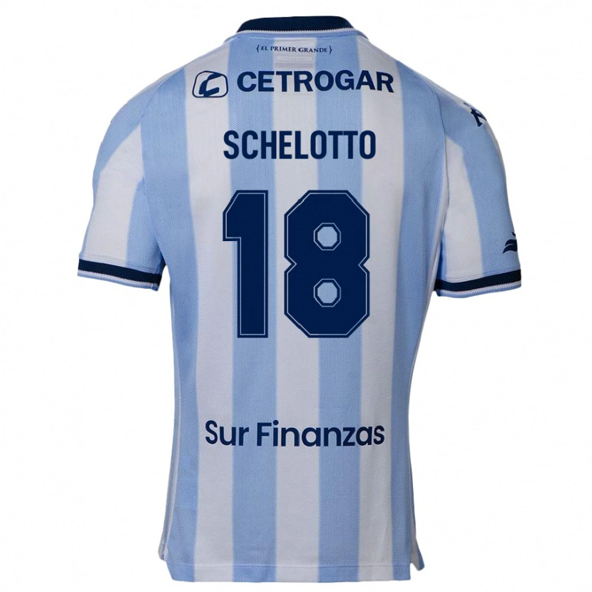 Danxen Mulher Camisola Ezequiel Schelotto #18 Azul Celeste Principal 2025/26 Camisa Brasil