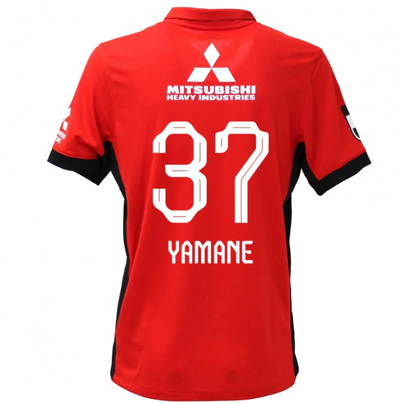 Danxen Mulher Camisola Katsutoshi Yamane #37 Vermelho Branco Principal 2025/26 Camisa Brasil