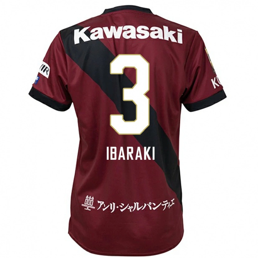 Danxen Mulher Camisola Riku Ibaraki #3 Bordô Preto Principal 2025/26 Camisa Brasil