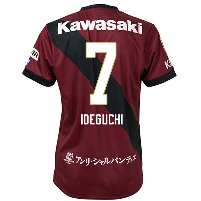 Danxen Mulher Camisola Yosuke Ideguchi #7 Bordô Preto Principal 2025/26 Camisa Brasil