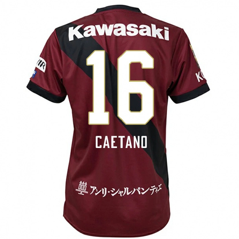 Danxen Mulher Camisola Caetano #16 Bordô Preto Principal 2025/26 Camisa Brasil