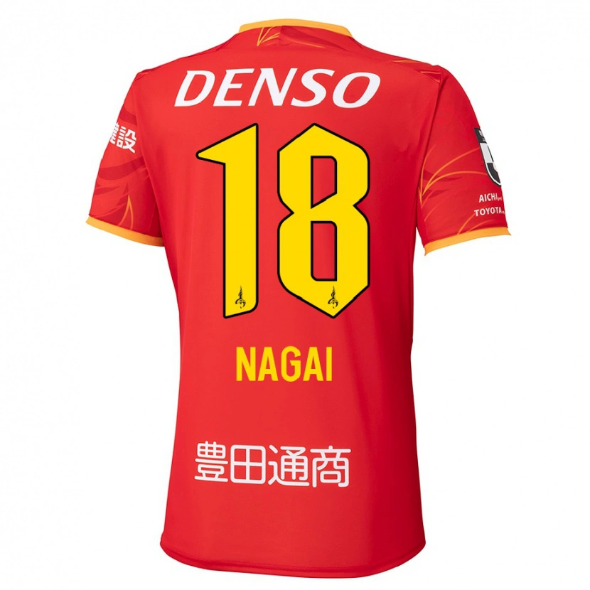 Danxen Mulher Camisola Kensuke Nagai #18 Vermelho Amarelo Principal 2025/26 Camisa Brasil