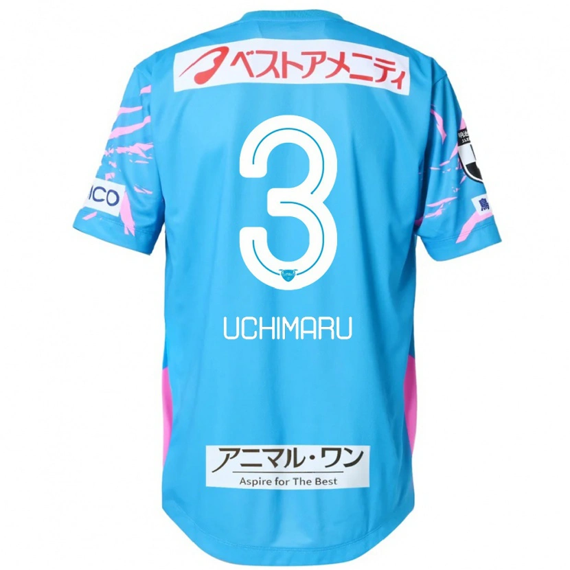 Danxen Mulher Camisola Kanta Uchimaru #3 Azul Rosa Principal 2025/26 Camisa Brasil