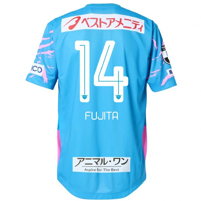 Danxen Mulher Camisola Naoyuki Fujita #14 Azul Rosa Principal 2025/26 Camisa Brasil