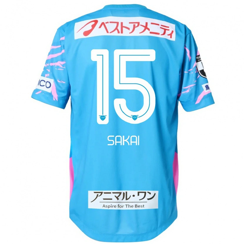 Danxen Mulher Camisola Noriyoshi Sakai #15 Azul Rosa Principal 2025/26 Camisa Brasil