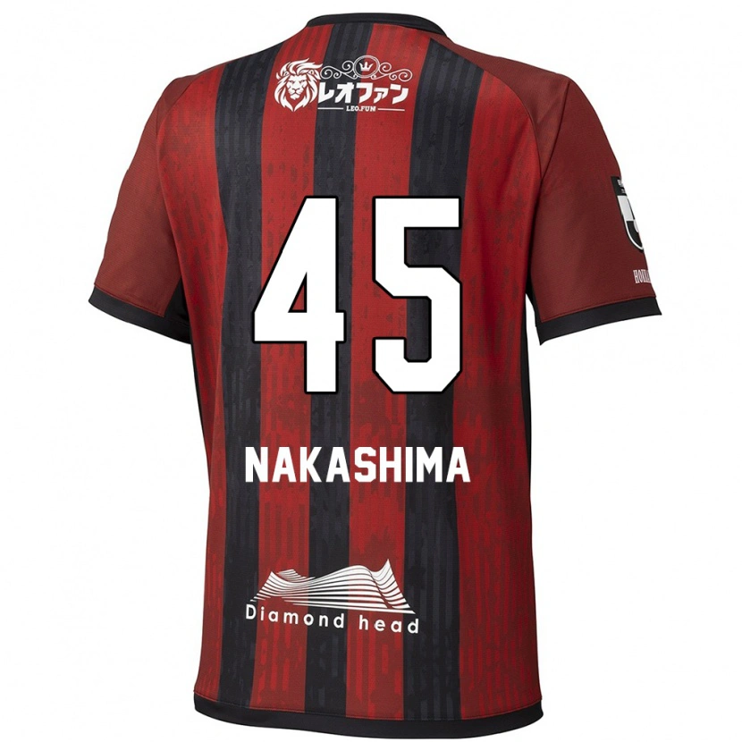 Danxen Mulher Camisola Taika Nakashima #45 Vermelho Preto Principal 2025/26 Camisa Brasil