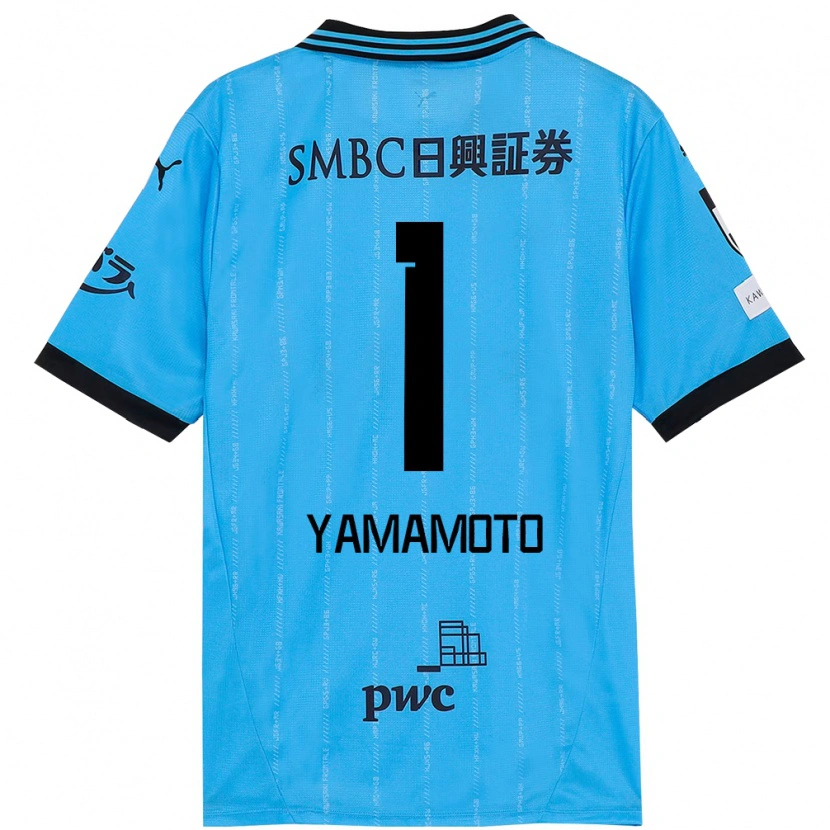 Danxen Mulher Camisola Kensho Yamamoto #1 Azul Celeste Preto Principal 2025/26 Camisa Brasil