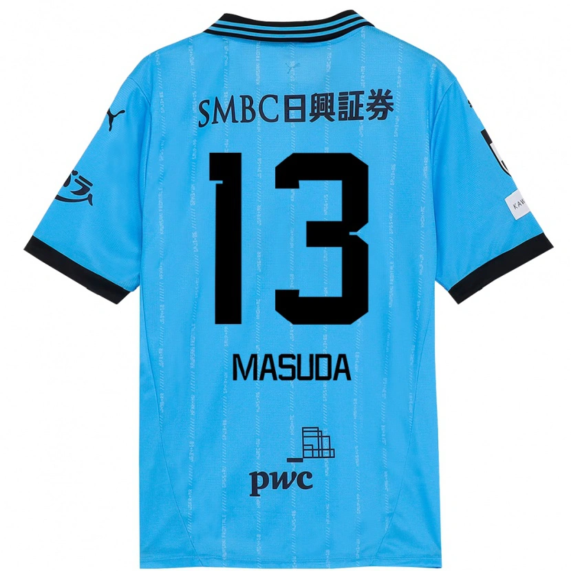 Danxen Mulher Camisola Hinata Masuda #13 Azul Celeste Preto Principal 2025/26 Camisa Brasil