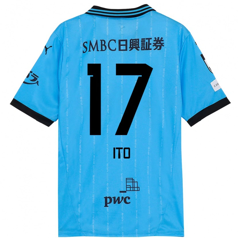 Danxen Mulher Camisola Tatsuya Ito #17 Azul Celeste Preto Principal 2025/26 Camisa Brasil