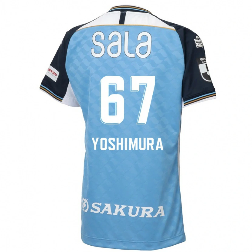 Danxen Mulher Camisola Ryusei Yoshimura #67 Azul Celeste Preto Principal 2025/26 Camisa Brasil