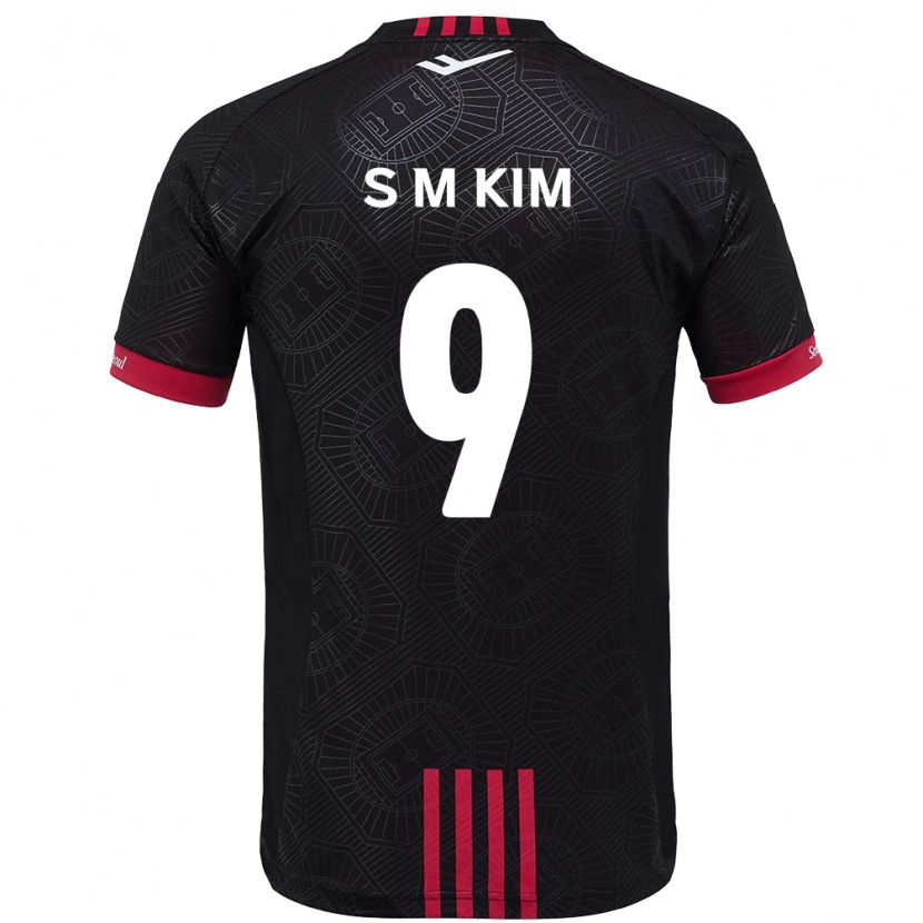 Danxen Mulher Camisola Min-Sung Kim #9 Preto Vermelho Principal 2025/26 Camisa Brasil
