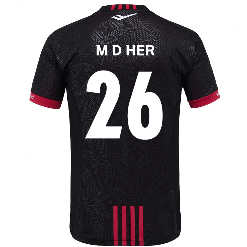 Danxen Mulher Camisola Dong-Min Her #26 Preto Vermelho Principal 2025/26 Camisa Brasil