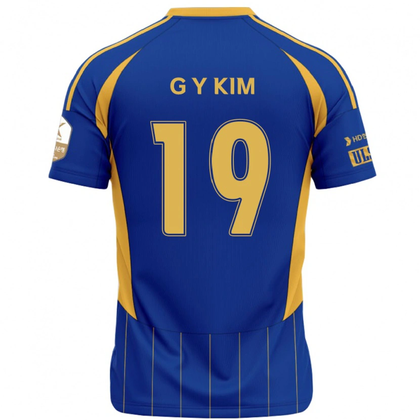 Danxen Mulher Camisola Young-Gwon Kim #19 Azul Royal Amarelo Principal 2025/26 Camisa Brasil