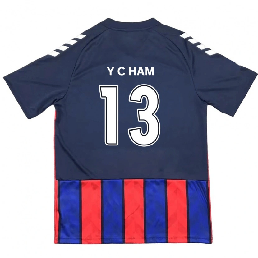 Danxen Mulher Camisola Young-Chan Ham #13 Azul Royal Vermelho Principal 2025/26 Camisa Brasil
