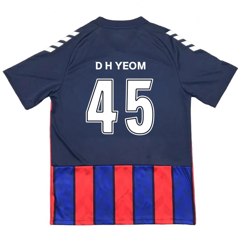 Danxen Mulher Camisola Do-Hyeon Yeom #45 Azul Royal Vermelho Principal 2025/26 Camisa Brasil