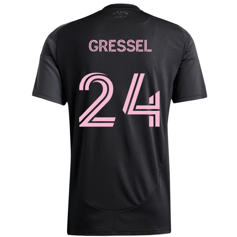 Danxen Mulher Camisola Julian Gressel #24 Preto Rosa Alternativa 2025/26 Camisa Brasil