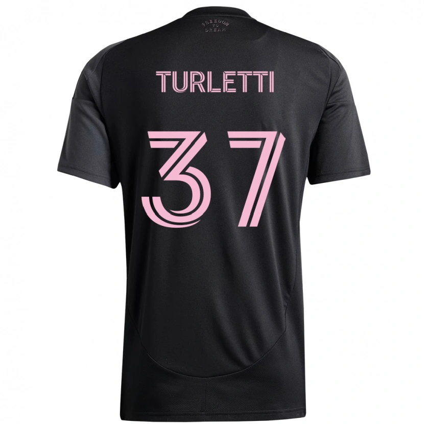 Danxen Mulher Camisola Mateo Turletti #37 Preto Rosa Alternativa 2025/26 Camisa Brasil