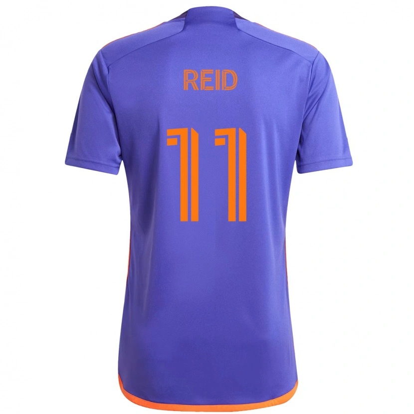 Danxen Mulher Camisola Isaiah Reid #11 Roxo Laranja Alternativa 2025/26 Camisa Brasil