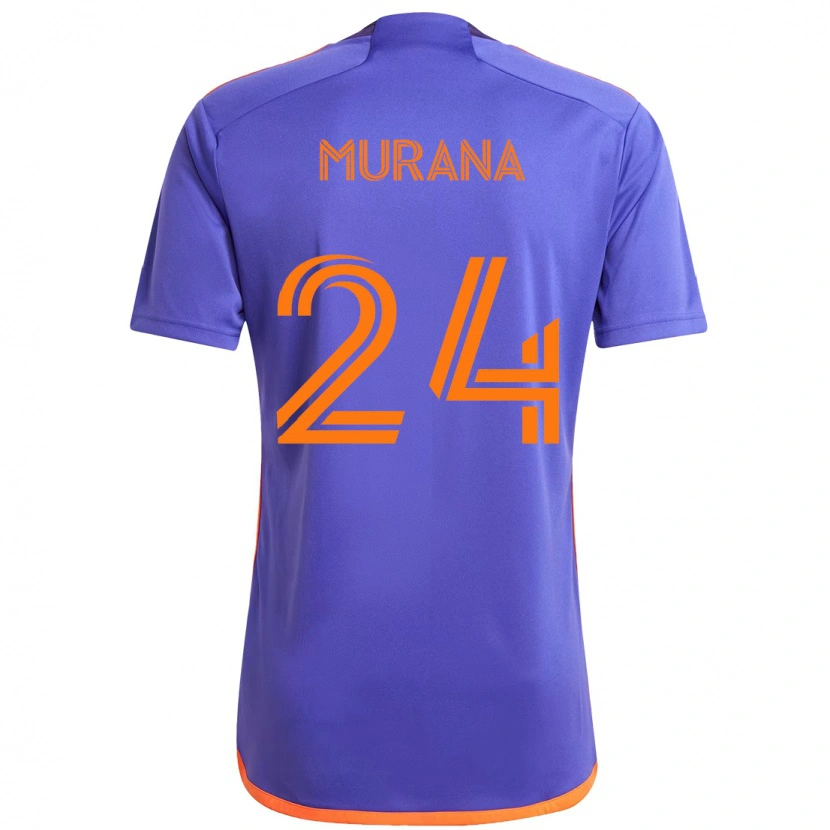 Danxen Mulher Camisola Mujeeb Murana #24 Roxo Laranja Alternativa 2025/26 Camisa Brasil
