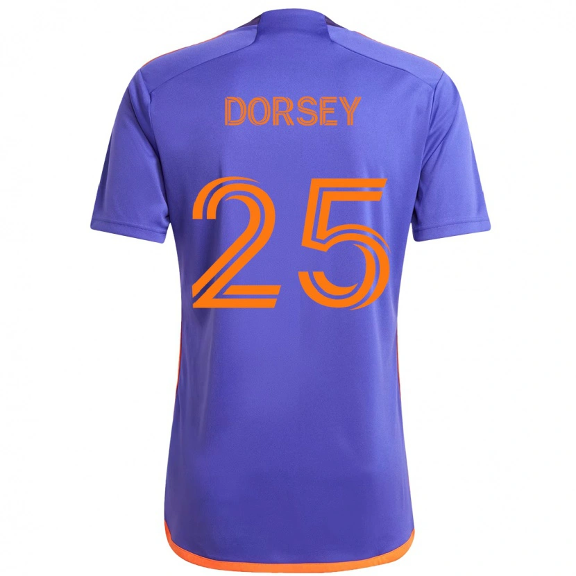 Danxen Mulher Camisola Griffin Dorsey #25 Roxo Laranja Alternativa 2025/26 Camisa Brasil