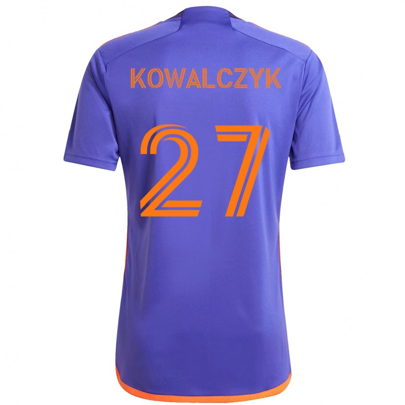 Danxen Mulher Camisola Sebastian Kowalczyk #27 Roxo Laranja Alternativa 2025/26 Camisa Brasil