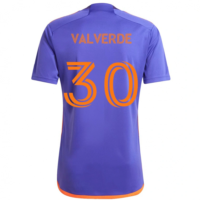 Danxen Mulher Camisola Jefferson Valverde #30 Roxo Laranja Alternativa 2025/26 Camisa Brasil