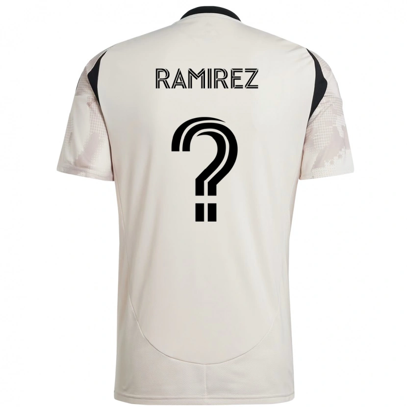 Danxen Mulher Camisola Ángel Ramírez #0 Bege Preto Alternativa 2025/26 Camisa Brasil