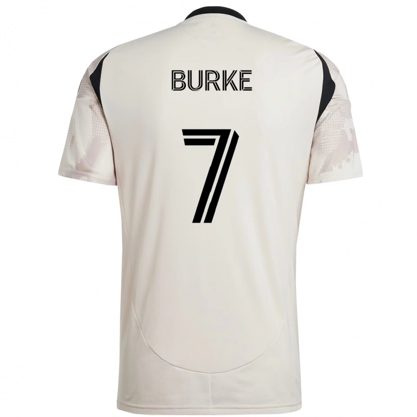 Danxen Mulher Camisola Cory Burke #7 Bege Preto Alternativa 2025/26 Camisa Brasil