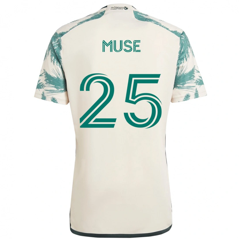 Danxen Mulher Camisola Trey Muse #25 Bege Verde Alternativa 2025/26 Camisa Brasil