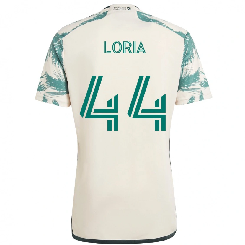 Danxen Mulher Camisola Marvin Loría #44 Bege Verde Alternativa 2025/26 Camisa Brasil
