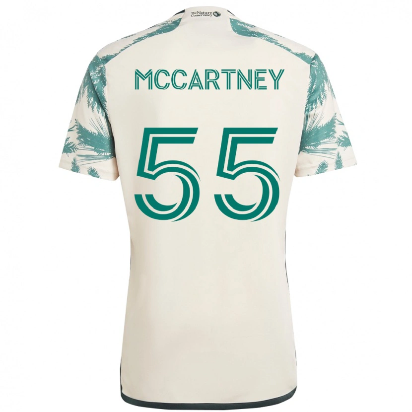 Danxen Mulher Camisola Dawson Mccartney #55 Bege Verde Alternativa 2025/26 Camisa Brasil