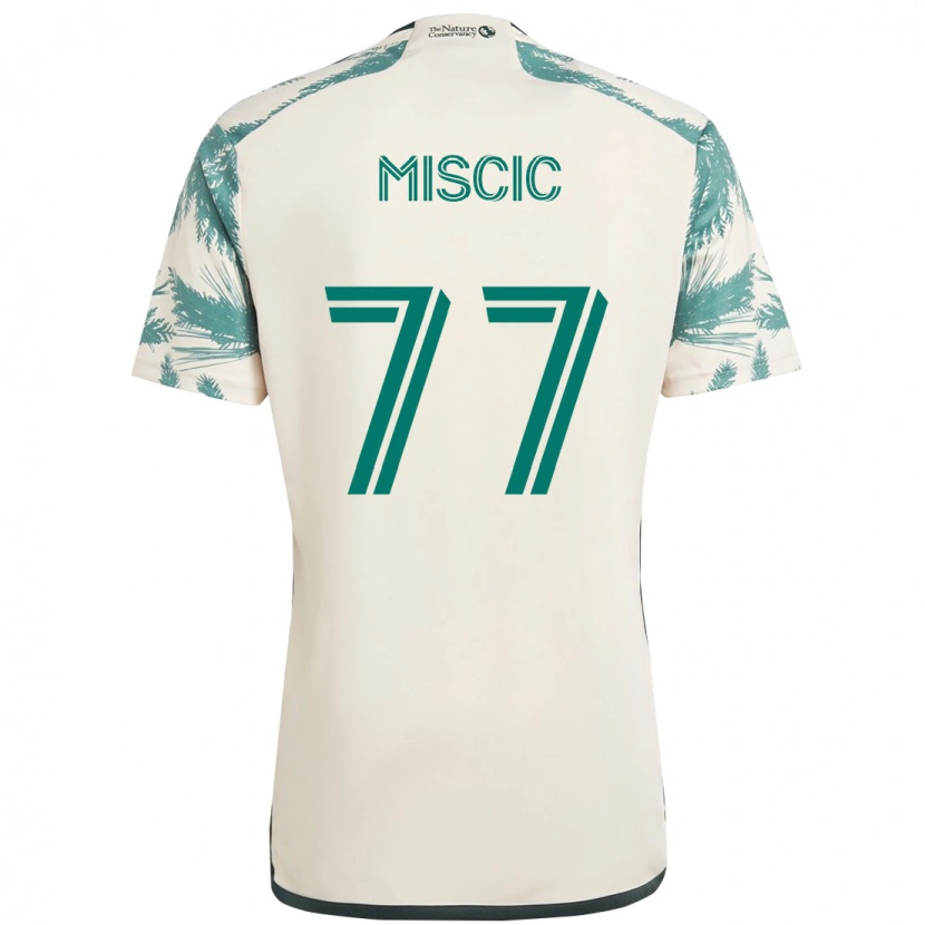 Danxen Mulher Camisola Selmir Miscic #77 Bege Verde Alternativa 2025/26 Camisa Brasil