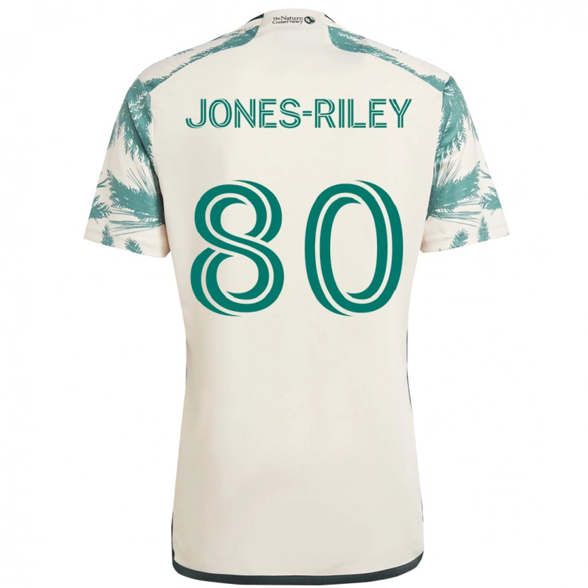 Danxen Mulher Camisola Jaden Jones-Riley #80 Bege Verde Alternativa 2025/26 Camisa Brasil