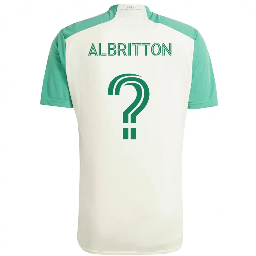 Danxen Mulher Camisola Sean Albritton #0 Branco Verde Alternativa 2025/26 Camisa Brasil