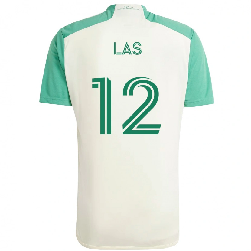 Danxen Mulher Camisola Damian Las #12 Branco Verde Alternativa 2025/26 Camisa Brasil