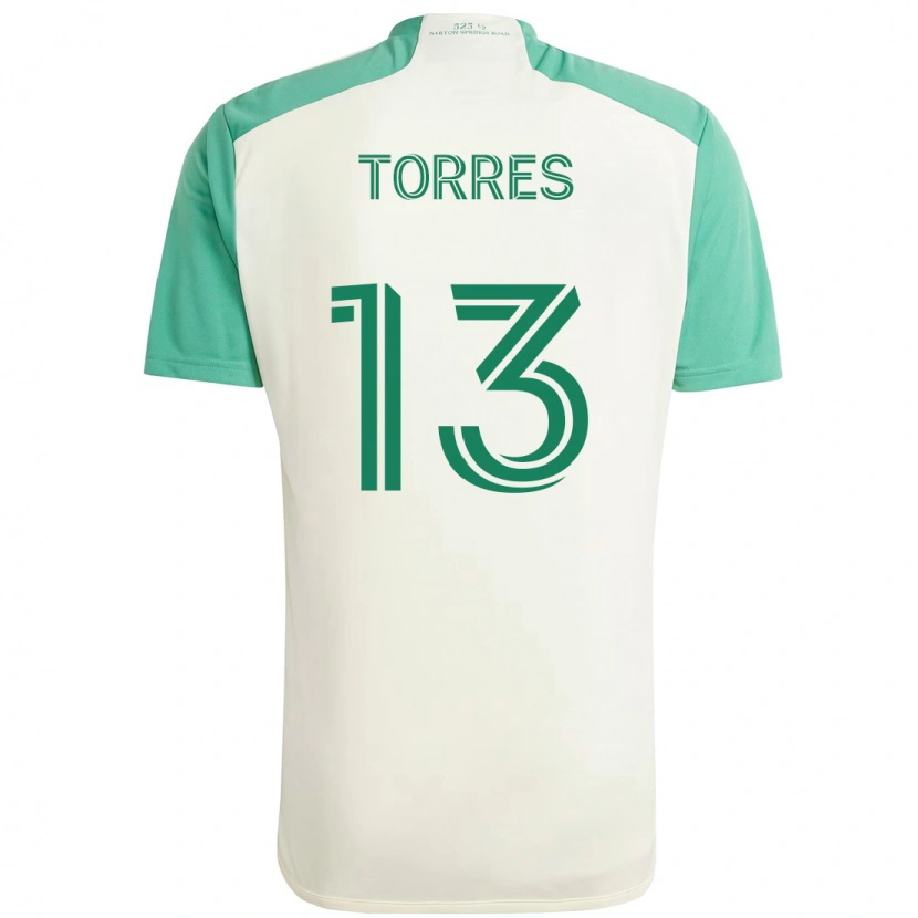 Danxen Mulher Camisola Leo Torres #13 Branco Verde Alternativa 2025/26 Camisa Brasil