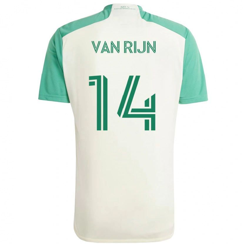 Danxen Mulher Camisola Nico Van Rijn #14 Branco Verde Alternativa 2025/26 Camisa Brasil